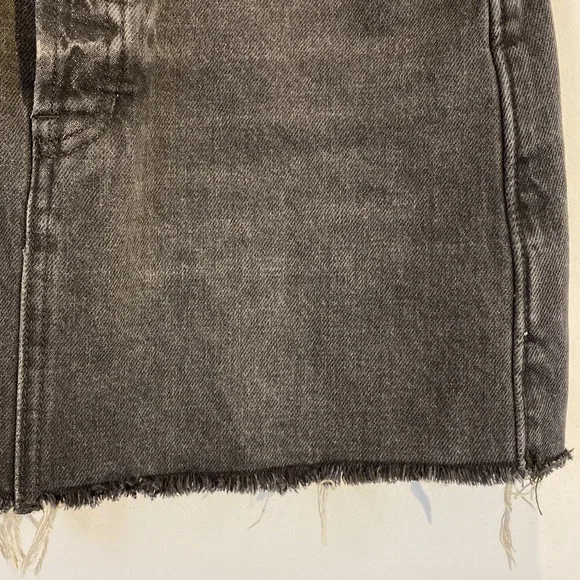 Free People Rugged ALine Denim Skirt in black size 27 OB823235 - Picture 8 of 15